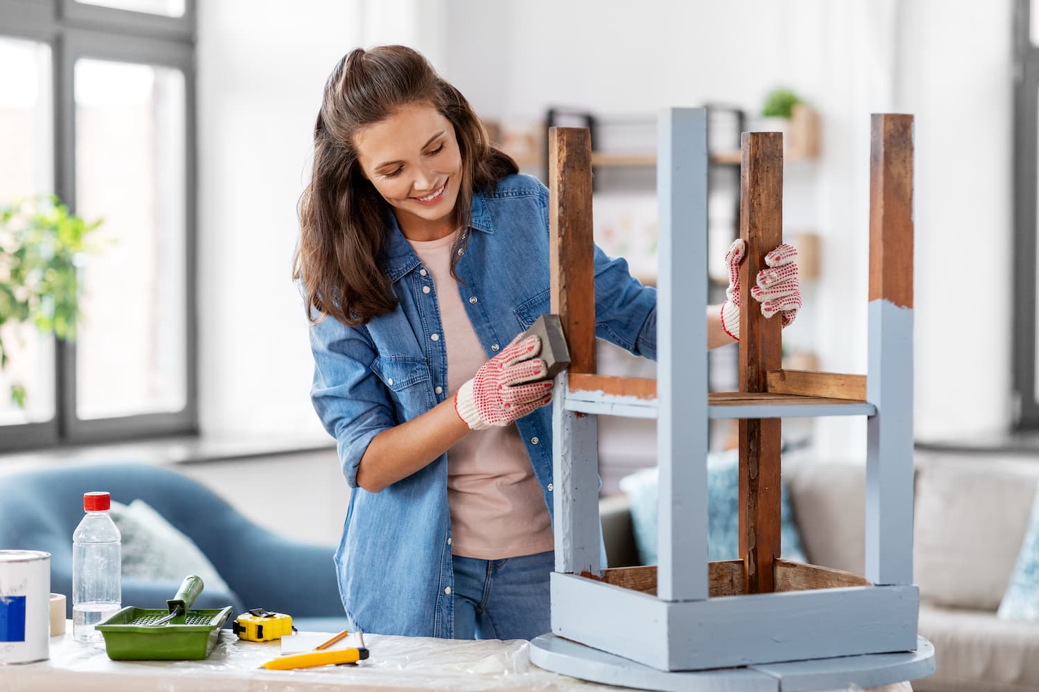 diy kitchen island woman